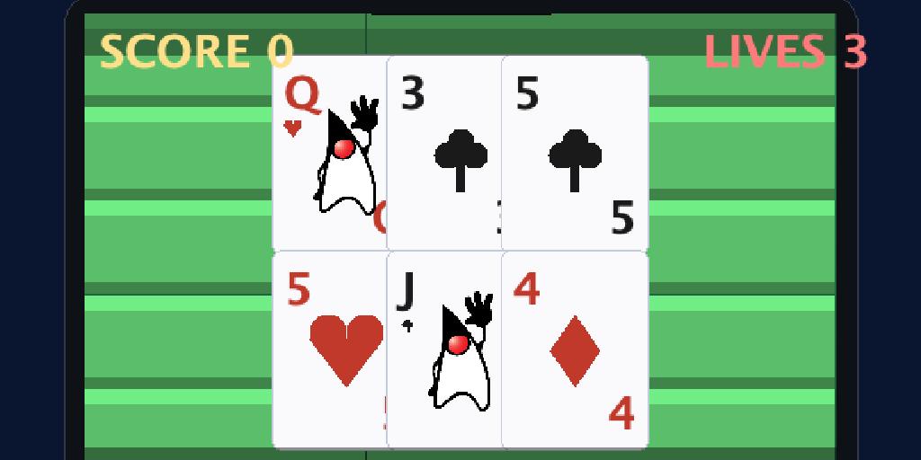 Duke Jack, a blackjack game built with the Game Builder